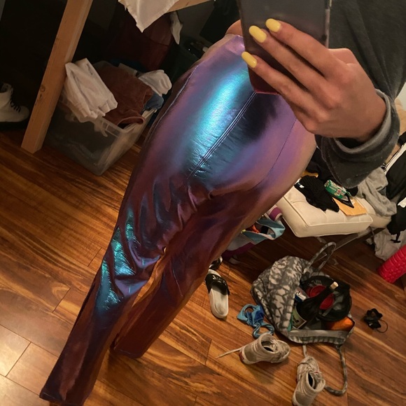 Festival Metallic Dolls Kill Pants - Picture 4 of 4